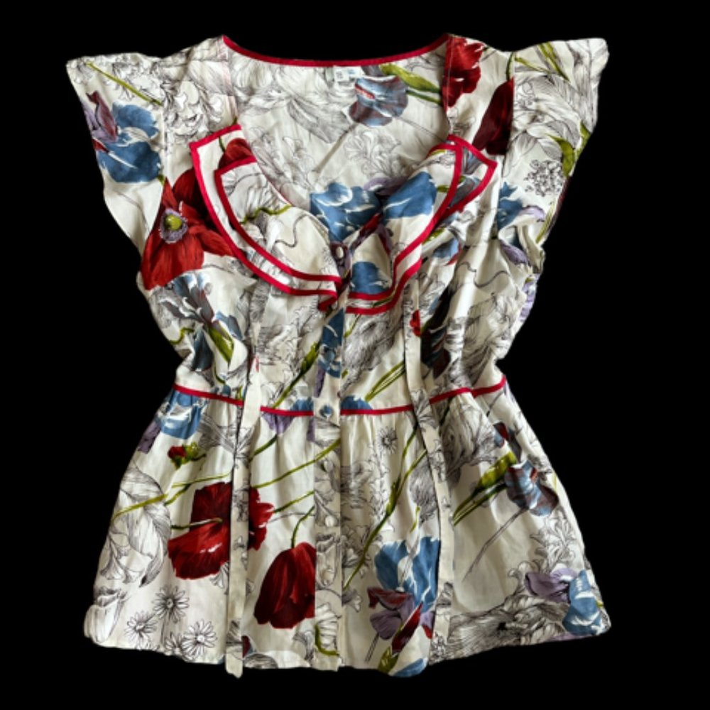 Anthropologie Silk Blend Blouse